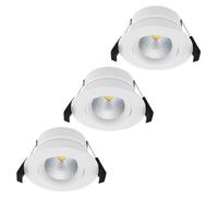 Shelly Hilux DS8 LED Einbaustrahler Pack de 3, 2200-6500K, Blanco