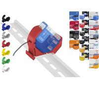 Shelly Mini - Soporte para carril para 18 shellys: 1 Gen3,1PM Gen3,2PM Gen3,i4 Gen3,Plus 1,Plus 1PM,Plus 2PM,Plus i4,Plus 0-10V Dimmer,Wave 1,Wave 1PM,Wave 2PM, Wave Shutter,Wave i4 (Rot-Prime)