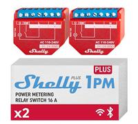 Shelly Módulo interruptor WiFi y Bluetooth Plus 13:00 Gen2 16A, medidor de consumo, Alexa/Google Home
