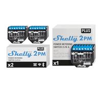 Shelly Plus 2PM | Smart Interruptor Relé Inalámbrico y Bluetooth 2 Canales con Medició & Plus 2PM | Smart Interruptor Relé Inalámbrico y Bluetooth 2 Canales Con Medición de Consumo