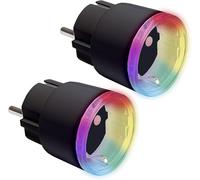 Shelly Plus Plug S Twin Pack - Intelligent Socket Works with Alexa & Google Home, Programmable with Voice Control, Bluetooth; Wi-Fi Device for Automating Devices, Black