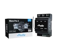 Shelly qubino wave pro 3, interruptor de relé z-wave, 3 canales (16a