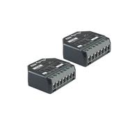 Shelly 2PM Gen4 - Módulo interruptor de persianas con Matter, Zigbee, Wi-Fi, 2 canales 8A, Medición de consumo eléctrico, Control inalàmbrico por app y voz Alexa, Google, Apple HomeKit - 2 Piezas