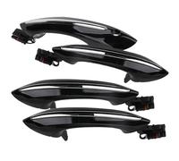 SHENGG 4X negro Exterior Exterior cómodo acceso juego de manijas de puerta for 5 6 7 Series F07 F10 F11 F06 F12 F13 F01 F02 51217231931(4PCS Door Handle)