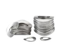 SHENGG M1.7 M2 M2.5 M3 M4 M5 M6 M8 M10 304 Arandelas curvadas de acero inoxidable Arandela elástica ondulada