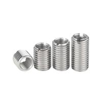 SHENGG Tornillo adaptador de rosca inoxidable 304 M2-M10 | Acoplador de tuerca de conversión de manguito de inserción de alambre(15mm,ID M5xOD M10(2pcs))