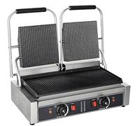SHENGSHIYU Plancha de Grill Profesional,Plancha Grill Electrica Fry Top Parrilla Electrica Industrial,Control de Temperatura de Amplio Rango (50~300°C) con Temporizador,Calentamiento Doble Cara FY813
