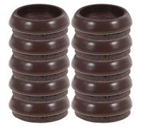 SHERCHPRY 10 Unidades Copas de Ruedas Antideslizantes de Goma Posavasos de Fieltro para Muebles, Protegen el Suelo y Evitan Marcas en Sofás y Sillones Reclinables