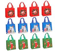 SHERCHPRY 12piezas Bolsa de Compras para Navidad Bolso de Mano para Regalos Bolsa de Transporte para Exteriores Estuche Color Mixto Color Aleatorio