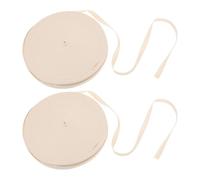 SHERCHPRY 2 Rollos Cinta de Encuadernación de Algodón Beige para Restauración Duradera de Archivos y Documentos, 45 Metros por Rollo, Adecuado para Museos y Colecciones Personales