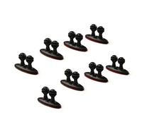 SHERCHPRY 32 Piezas Clips Duraderos para Organizadores de Plástico Negros Cables de Sujetacables que No Dañan Escritorio y Pared Auriculares y Cargadores