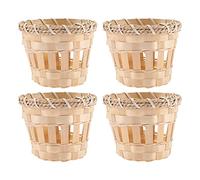 SHERCHPRY 4 Piezas Pantalla Pequeña Sombra De Lámpara De Pared Tejida De Mimbre Pendant Lamp Shade Pantalla De Lámpara Tejida Con Cuerda Mini Pantalla Bambú Lámpara De Ratán Lámpara De Piso