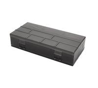 SHERCHPRY Caja Organizadora de Herramientas para Peluquería Doble Cara, Plástico Mate, Compacto, Portaherramientas Profesional para Estilistas, Almacenamiento para Peines y Gomas, Uso