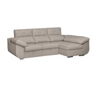 SHIITO | Modelo Avril - Sofá 3 Plazas Derecha con Chaiselongue y Asientos Deslizantes | Diseño Moderno y Sofisticado | 280 x 150 x 100 cm - Color Marfil