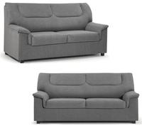 SHIITO | Modelo Tribeca - Conjunto con Sofa 3 Plazas + Sofá 2 Plazas | Máximo Relax y Confort | Color Gris