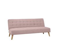 SHIITO | Modelo Versalles - Sofá Cama con Apertura Clic-Clac | Donde la Elegancia y el Confort se encuentran | Diseño Capitoné en Color Rosa | 189.5 x 88 x 89 cm