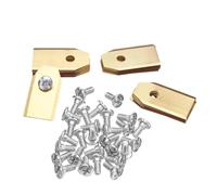 Shiketong Cuchilla Cortadora De Césped,Compatible con Husqvarna,Automower,Compatible con Gardena,Acero Inoxidable con Tornillo,Reparación De Cortacésped Robótico(90 PCS Gold)