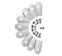 Shiketong Cuchilla Recortadora, Compatible con Husqvarna, Automower, Compatible con Gardena, 45 Piezas De Cortadora De Césped De Repuesto, Cortacésped Robótico