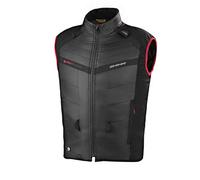 SHIMA POWERHEAT - Chaleco Térmico, Chaqueta Eléctrica Calefactora USB con 3 Ajustes de Temperatura para Hombres Mujeres, Ropa de abrigo de invierno resistente al viento para la moto (Negro, XXL)