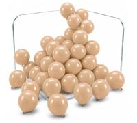 SHIME NUNU Globos Látex Color Piel 12 Pulgadas 100 Piezas Cumpleaños Deco | Globos látex mate color piel, extra gruesos, tono piel/nude, aire o helio