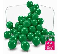 SHIME NUNU Globos Látex Verde Oscuro 12 Pulgadas 100 Piezas Cumpleaños | Globos de Látex Verde Oscuro, Gruesos, para Aire o Helio