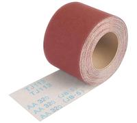 Shineboc Rollo de Papel de Lija Grano 320, 93 mm x 10 m,Lijador de Corindón Paño Suave Papel de Lija Para Trabajos en Madera Metal Acero y Acero Inoxidable