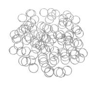 SHINEOFI 100 Unidades Anillos de Encuadernación de Hierro Color Plata para Libros y Tarjetas, Edición Flexible y Juego en Cantidad para Uso en Escuela y Oficina