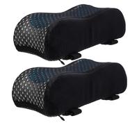 SHINEOFI 2 Piezas Almohadilla para Reposabrazos de Silla Ergonómica Espuma Viscoelástica y Gel Azul, Cómoda para Aliviar Presión en Codos, Adecuado para Silla de Oficina y Gaming