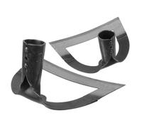 SHINEOFI 2 Piezas de Azadas Huecas para Jardín Hoja Afilada de Acero Inoxidable, Diseño Clásico para Desherbar y Romper la Tierra Fácilmente