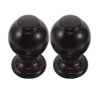 SHINEOFI 2 Piezas Remates Decorativos de 29mm de Madera para Barra de Cortina para Diseño Elegante y Forma Lisa y Ideales para Ambientes Interiores y Sala de Estar Ambientes Interiores Sala