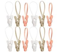 SHINEOFI 36 Piezas Pinza de Ropa para Colgar Pinza para Ropa de Plástico con Cuerda Antideslizante y Resistente al Viento y Toallas Cuadradas Color Aleatorio