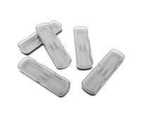 SHINEOFI 5 Piezas Estuche Rectangular de Plástico Resistente y con Compartimentos Organizador Visible para Oficina y Estudio