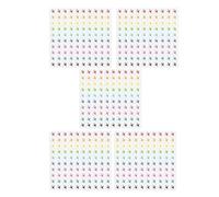 SHINEOFI 500 Piezas Etiquetas Indicadoras Autoadhesivas, Pegatinas de Mapas para Sitios de Aventura, 500 Etiquetas por Paquete, Papel Adhesivo, Mini Pegatinas de Avión para Marcar Mapas