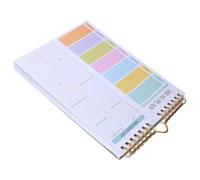 SHINEOFI 52 Hojas Cuaderno de Notas Planificación de Comidas, Planificador de Menú Semanal, A5, 52 Hojas, Papel, Lista de Compras Desprendible, Organizador de Menús, para Meal Prep y Hogar