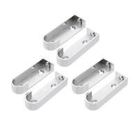 SHINEOFI 6 Piezas Soporte de Varilla para Armario de Hierro 16mm Plata | Montaje Sencillo, Alta Dureza Rebabas, para Barra Colgante y Guardar Prendas