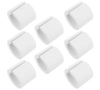 SHINEOFI 8 Piezas Anillo Espaciador de Espuma EVA Blanco para Cortinas, | Colocación Óptima y Deslizamiento Suave, Reduce Fricción, Protege Barra y Visillo, Estilo Moderno
