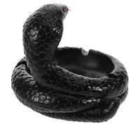 SHINEOFI Bandeja Uso Multifuncional Negra de Resina Diseño Creativo de Cobra y Fácil de Limpiar para Decoración de Escritorio Adecuado para Oficina o Hogar