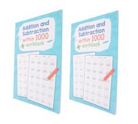 SHINEOFI Cuaderno de Ejercicios de Matemáticas 2 Libros para Estudiantes Hojas de Trabajo en Papel para Práctica Diaria y Resta Escuela