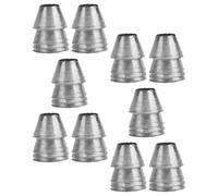 SHINEOFI Cuña Cónica para Martillo de Hierro Plata, 10 Piezas | Repuesto Compacto para Mango de Madera, Uso en Carpintería y Obra, para Artesanos y Construcción