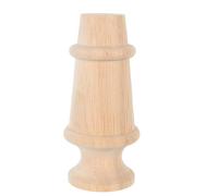 SHINEOFI Pata de Mesa de Madera Maciza Estilo Europeo Clásico Forma Cilíndrica y Contornos Redondeados para Sala de Estar o Dormitorio, Construcción en Madera de Caucho Marrón