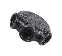 SHINEOFI Trampa Portátil de Plástico Negra para Pesca de Anguilas y Cangrejos, Red Transpirable para Camarones en Actividades al Aire Libre