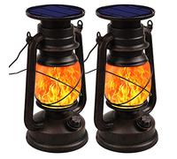 Shinmax Farolillos Solares Exterior Jardin Vintage Linterna Solar Exterior LED Luz Solar Luces Estilo IP65 Impermeable Portátil Apagary Encender Automáticamente para Camping Jardín Lámpara Decoracion