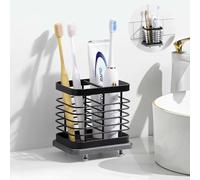 Shinowa Portacepillo de Diente Pared para Baño, 2 Ranuras Portacepillos