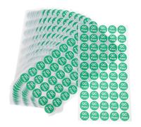 SHINYPASING Pegatinas Adhesivas Redondas de 20 Mm para Control de Calidad en Almacén, Papel Resistente Diseño Versátil y Fácil Adhesión, Pack de 1000 Unidades