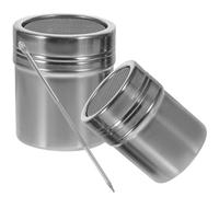 SHINYPASING salero multiusos, agitador de especias para matcha, botes de especias cocina de acero inoxidable, 1 set plata, para cocina doméstica y comedor, guardar condimentos
