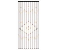 SHIOUCY Cortina de perlas para puertas, cortina de moscas, protección contra insectos para ventanas/habitaciones, multicolor arco iris marrón chocolate, 208 x 90 cm