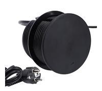 Shipenophy Regleta Integrada con Carga Rápida USB C PD 20W y Tapa | ABS Ignífugo, Salida de CA de 16 A, 4000 W, Puerto USB C PD de 20 W, Cable de 1,5 M, para Escritorio, sofá, Mesita de Noche