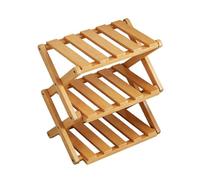 Shoe Rack - Organizador de madera de 37 x 26 cm, 3 niveles. | Space-Saving Shelf, Entryway Storage for Family Students Adults Men Women Home Indoor Office Study Portable Folding Furniture of for and