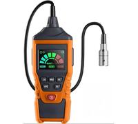 SHOP YOLO – Detector de gas – Alarma de fugas de gas con señal acústica y visual – Rango de medición: 50–10.000 ppm – Incluye 3 baterías – Color: naranja