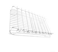 Shophubio Parrilla de doble capa para cocinar al aire libre, acero inoxidable, 32 cm × 19 cm × 7 cm, ideal para picnics, barbacoas en el patio trasero y parrilla compatible con freidora de aire